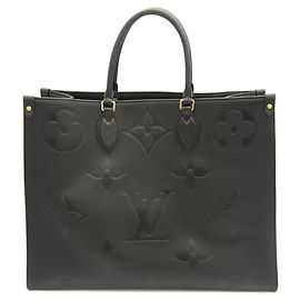 Sac cabas Louis Vuitton OnTheGo GM Monogram Empreinte Noir