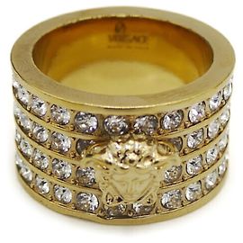 Anel Banda Crystal Medusa VERSACE Outro