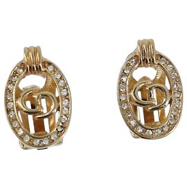 Boucles d'oreilles Christian Dior Métal Ton Or Auth 208532V - Jerrillo Autre