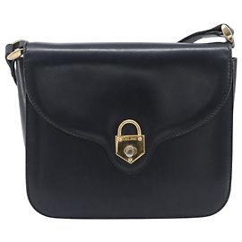Céline CELINE Shoulder Bag Leather Black Gold Auth 209039 - Jerrillo Altro