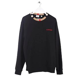 Sweatshirt Burberry preta de algodão Homem M Preto