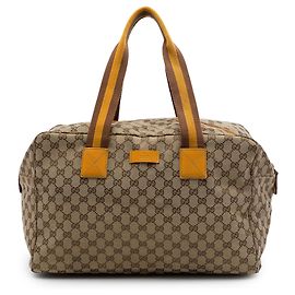 Bolso de viaje Gucci GG Canvas Web beige Beige