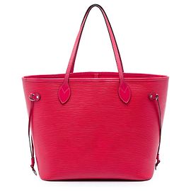 Bolso Tote Louis Vuitton Epi Neverfull MM rojo Roja
