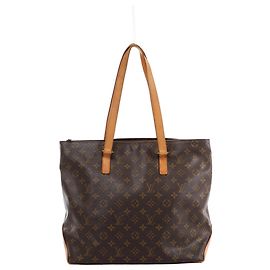 Sac à épaule Louis Vuitton Cabas Mezzo Monogram en marron M51151 Marron