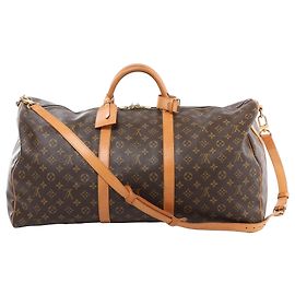 Borsa da viaggio Louis Vuitton Keepall Bandoulière 60 Monogram Marrone M41412 Marrone