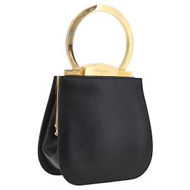 Salvatore Ferragamo Jerrillo Leder Handtasche Schwarz Andere