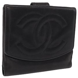 Portafoglio Chanel Coco Mark Pelle Nero Altro