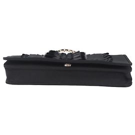 Chanel Borsa a tracolla raso nero Altro