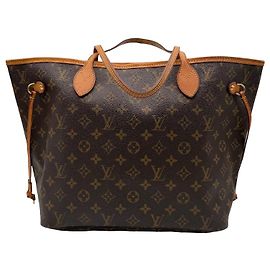 Louis Vuitton Neverfull Monogram Canvas MM Castaño