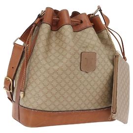 Céline CELINE Sac à épaule Macadam PVC Beige Ton Or Auth 211036 - Jerrillo Autre