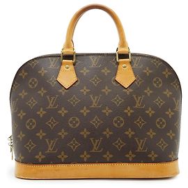 Louis Vuitton Monogram Alma PM Marrón Cuero Castaño