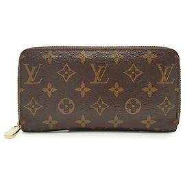 Louis Vuitton Carteira Longa Zippy Monogram Marrom Fuschia