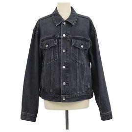Alexander Wang Alexander Wanf Black Denim Button Up Jacket Grey