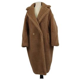 Abrigo Icon Teddy Bear Max Mara de pelo de camello marrón Castaño