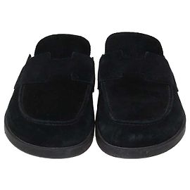 Hermès Hermes Black Suede Go Mule Black