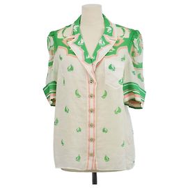Camisa Zimmermann Multicolor Ramie com estampado de veleiro Multicor