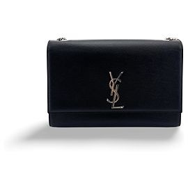 Autre Marque Saint Laurent Classic Monogram Leather Schwarz
