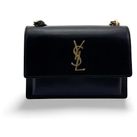 Autre Marque Saint Laurent Sunset Leather Large Preto