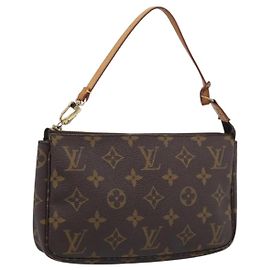 Louis Vuitton Pochette Accessoires Monogram Canvas Medium Braun