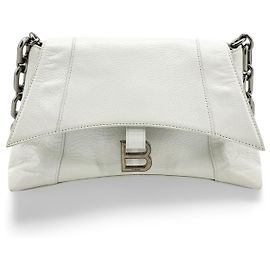 Balenciaga Downtown S Chain-Handle Leather XS Branco