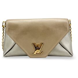 Pochette à chaîne Louis Vuitton Love Note en cuir Doré