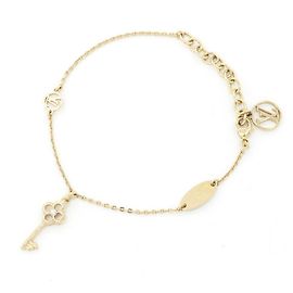 Bracelet à breloques en or Louis Vuitton Doré