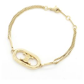 Céline Celine Triomphe Charm Bracelet Golden