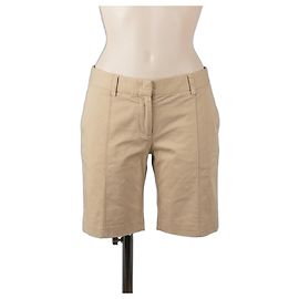 Fendi Short en Coton Beige Beige