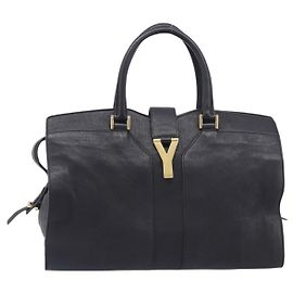 Autre Marque Saint Laurent Classic Y Cabas Leather Medium Preto