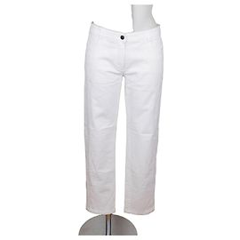 Fendi Calças brancas de algodão Branco