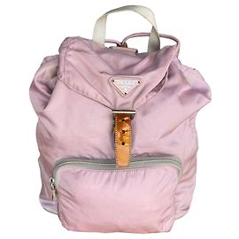 Prada Tessuto Nylon Rucksack in Hellrosa Pink