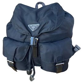 Prada Tessuto Nylon Rucksack Dunkelblau Marineblau