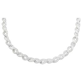 Autre Marque Au750 Diamantkette Silber