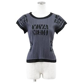 Issey Miyake Pleats Please Oberteil aus Polyester Braun Schwarz