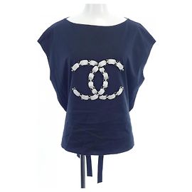 Chanel Top Blue Navy Blue Navy blue