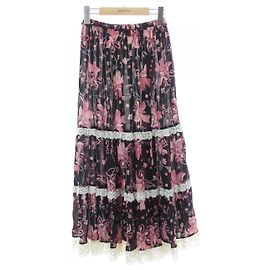 Saia Gucci Preto Rosa