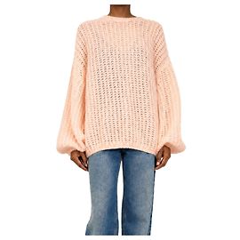 Totême Pull en mohair bouffant rose - size S Autre