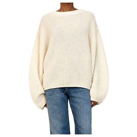 Totême Maille côtelée en mélange de mohair Ecru - size S Autre
