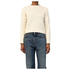 Khaite Kurzer Kaschmirpullover mit Rundhalsausschnitt in Creme - size XS Andere