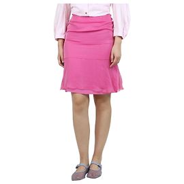 Chanel pink silk mini skirt Other