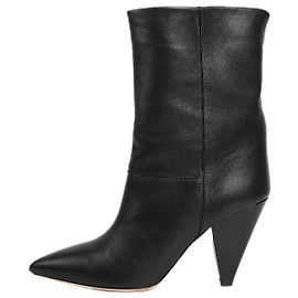 Isabel Marant Bottines à talon cône en cuir noir - size EU 39 Autre