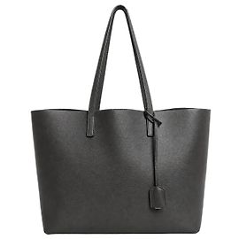 Autre Marque Shopping E/W Tote Bag aus grauem Leder Andere