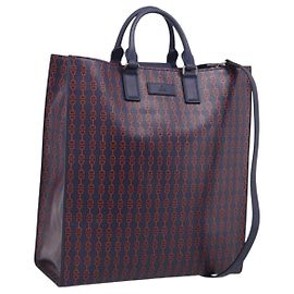 GUCCI Sac à main en cuir 2way Navy Silver Autre