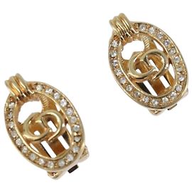 Boucles d'oreilles Christian Dior Métal Doré Autre