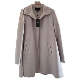 Emporio Armani Abrigo 100% Cachemir Gris