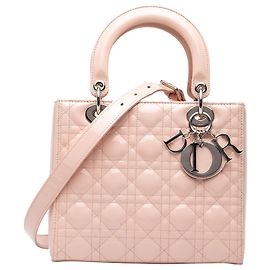 Dior Pink Medium Patent Cannage Lady Dior Pink