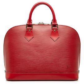 Louis Vuitton Red Epi Alma PM Rouge