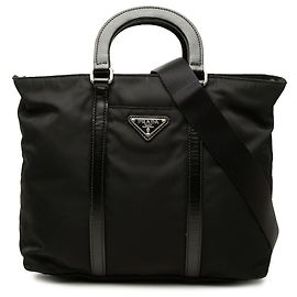Bolsa Satchel Prada em Tessuto preto Preto