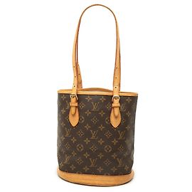 Louis Vuitton Brown Monogram Petit Bucket Braun