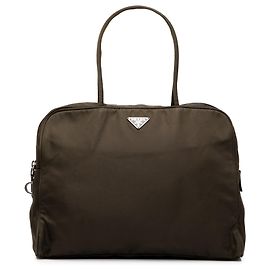 Sac à main Prada en Tessuto marron Marron Marron foncé